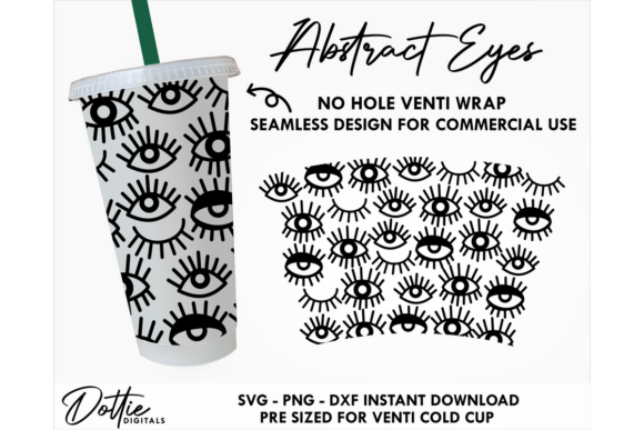 Abstract Eyes Cold Cup No Hole SVG 24oz Review