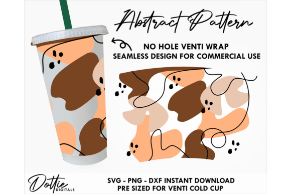 Abstract PatterCold Cup No Hole SVG 24oz Review