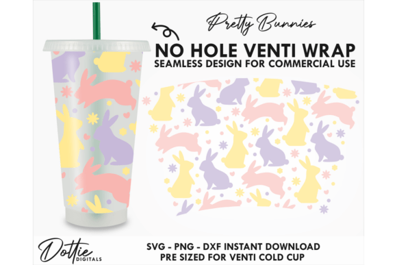 Bunny Cold Cup SVG