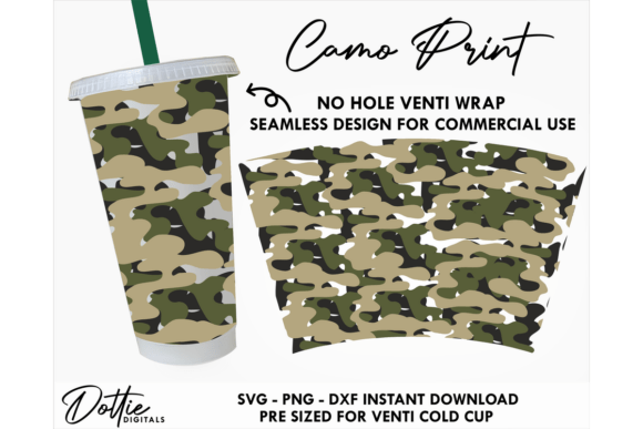 Camouflage Cold Cup SVG Design Review