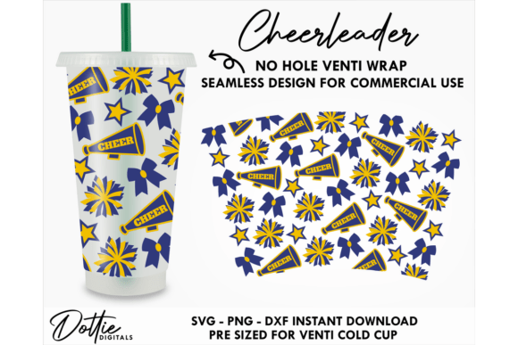Cheerleading Cold Cup No Hole SVG 24oz Review