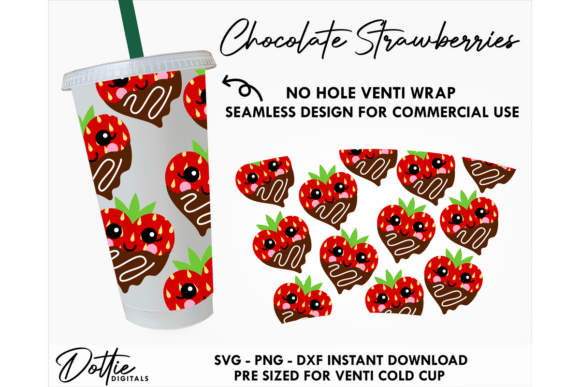 Choc Strawberry Cold Cup SVG Review for Embroidery
