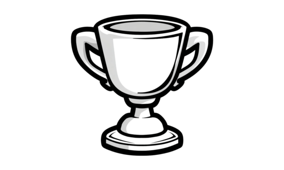 Cute Trophy Cup Illustration PNG SVG Review