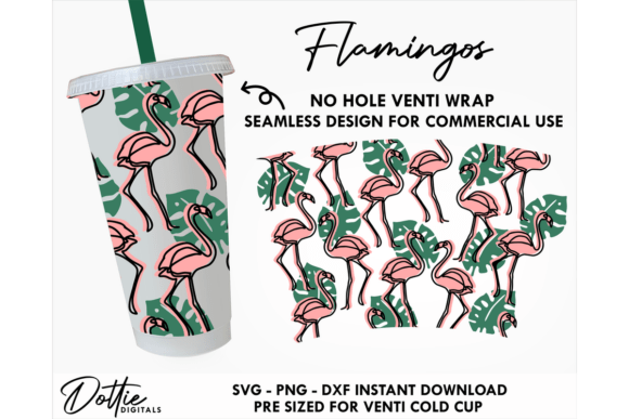 Flamingos Cold Cup No Hole SVG 24oz Review