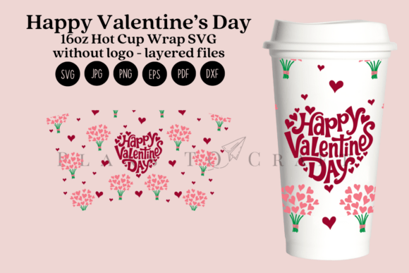 Happy Valentine Day 16oz Hot Cup Wrap Review