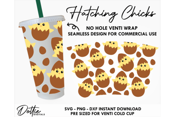 Hatching Eggs Cold Cup SVG Design Review