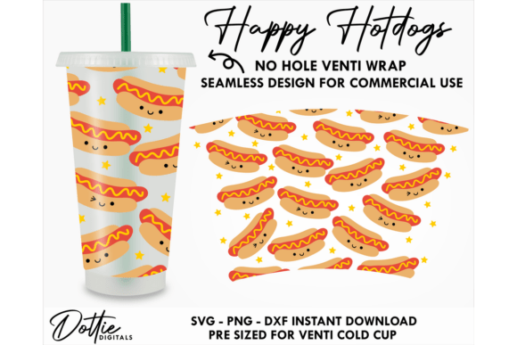 Hot Dogs Cold Cup No Hole SVG 24oz Review