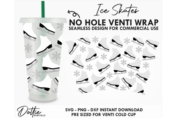 Ice Skates Cold Cup SVG Review for Embroidery Projects