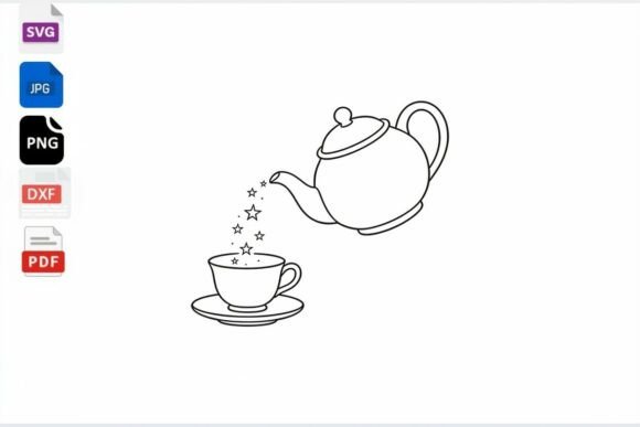Magic Tea Cup and Teapot SVG Clipart Review