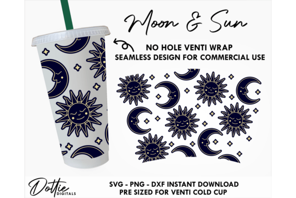 Moon Sun Cold Cup SVG Design Review