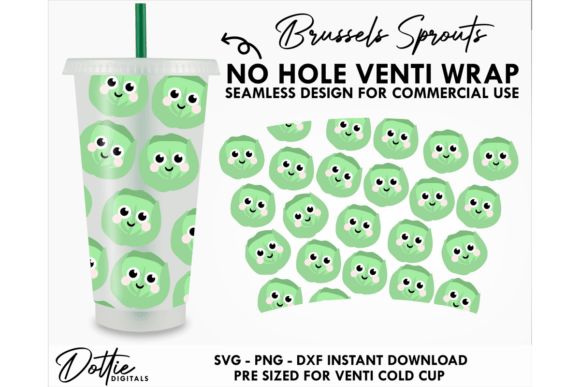 Sprout Cold Cup No Hole SVG 24oz