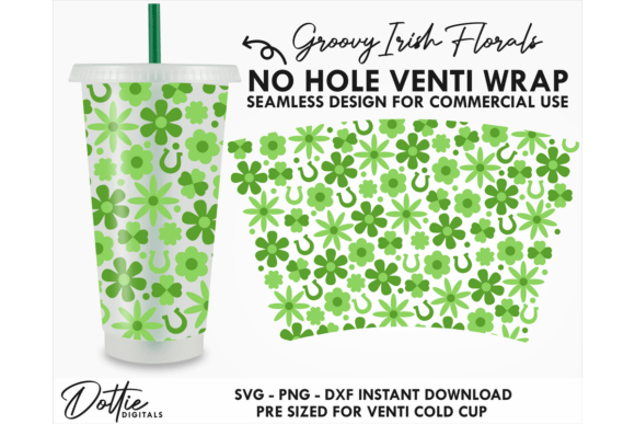 St Patricks Day Cold Cup No Hole SVG 24oz