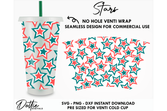 USA Cold Cup No Hole SVG 24oz