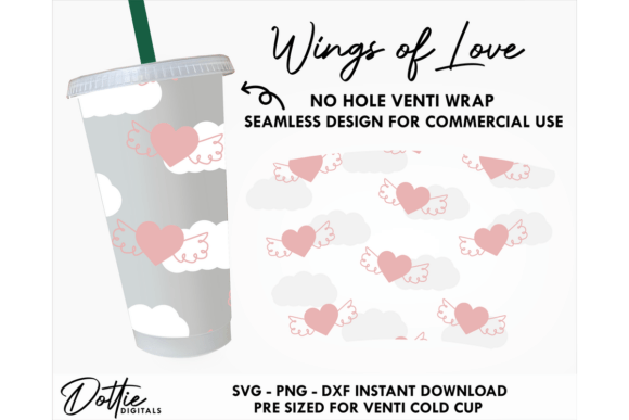 Wings of Love Cold Cup SVG Review